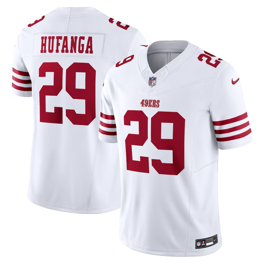 Men's San Francisco 49ers #29 Talanoa Hufanga White 2023 F.U.S.E. Vapor Untouchable Limited Stitched Football Jersey